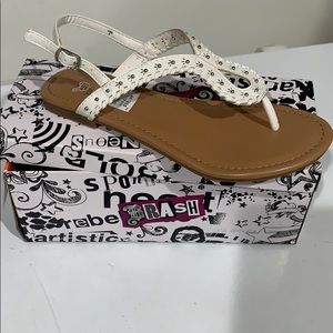 Brash White/Tan Women’s Sandals Size 61/2